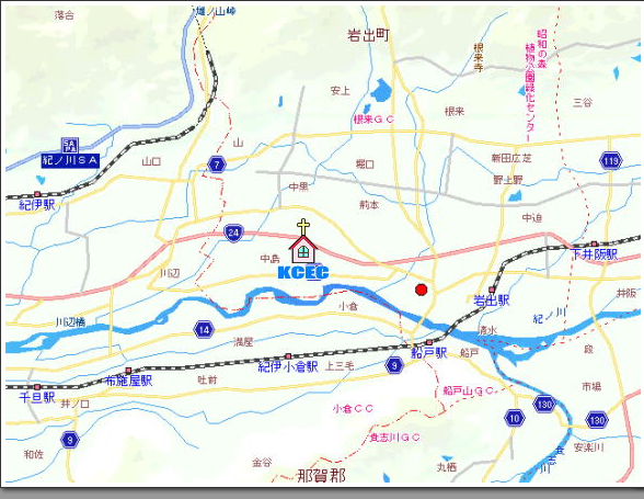 KCEC �I�m��L���X�g����������Ӂ@���a10km�̒n�}