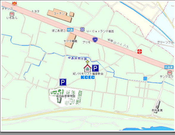 KCEC �I�m��L���X�g����������Ӂ@���a1km�̒n�}